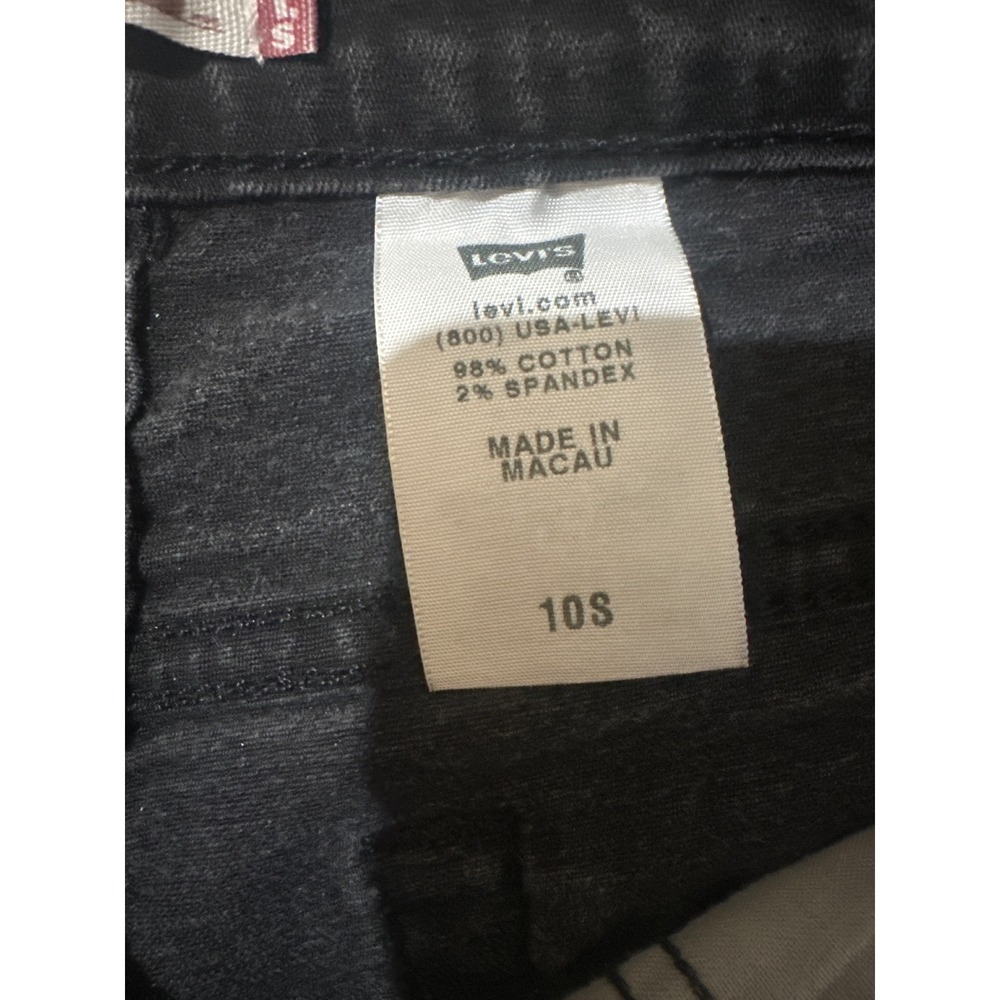 Levi's 512 Perfectly Slimming Black Flare Jeans Women's Size 10S - Picture 8 of 9